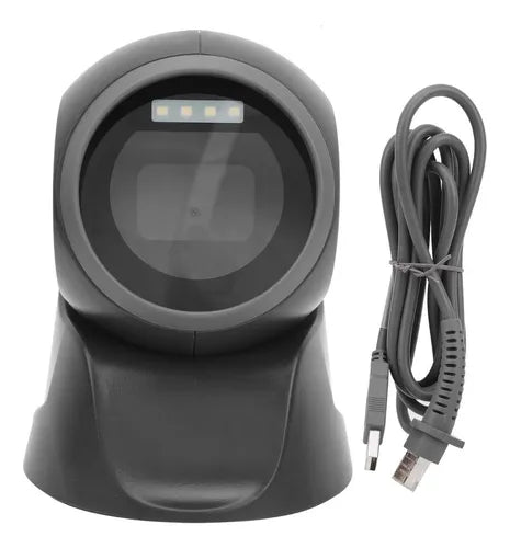 Scanner 1d 2d De Escritorio Usb Láser Lector Código De Barra Color Negro