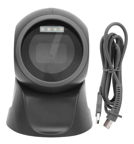 Scanner 1d 2d De Escritorio Usb Láser Lector Código De Barra Color Negro