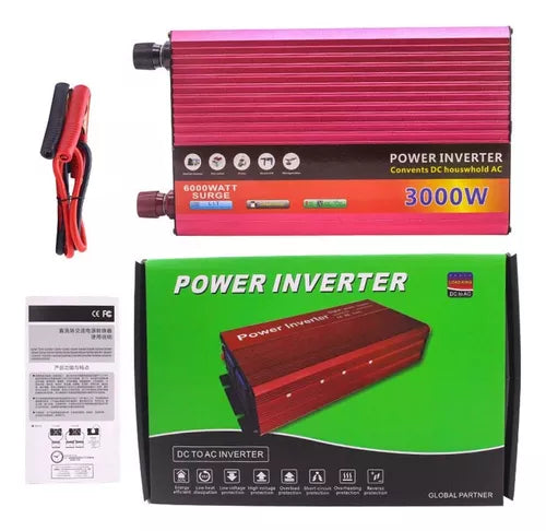 Inversor De Corriente De Coche 3000w 12v/220v Convertidor