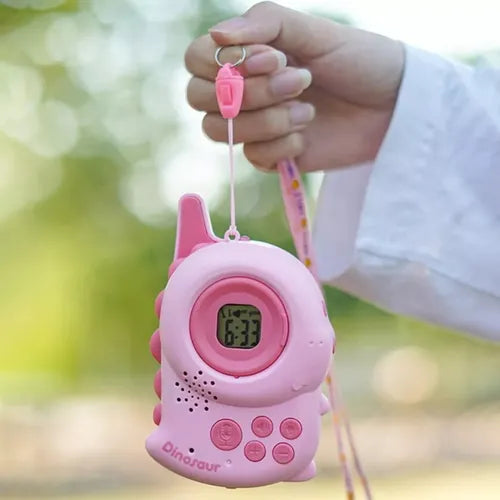 Walkie Talkie Niños Dinosaurio Kids Intercom 2 Colores