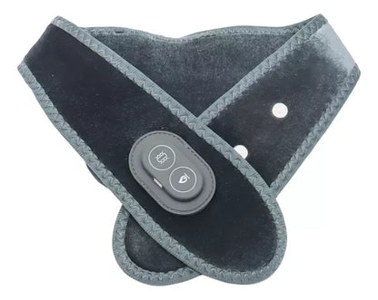 Almohadilla Térmica Con Vibración Para Cuello Masajeador Color Gris Oscuro