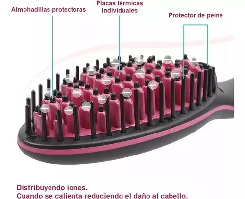 Cepillo Alisador De Pelo De Cerámica Eléctrico Pantalla Lcd