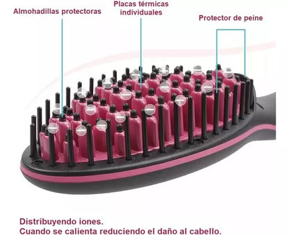 Cepillo Alisador De Pelo De Cerámica Eléctrico Pantalla Lcd