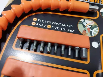 Set De Puntas De Destornillador Herramienta Flexible