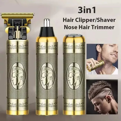Cortadora De Pelo Patilla Barba Eléctrica 3en1 Ws-8150 Usb