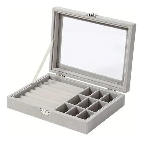 Joyero Caja Exhibición Estuche Organizador De Joyas Ld-1016