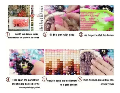 Kit De Pintura De Diamante Bricolaje Princesa Sirena
