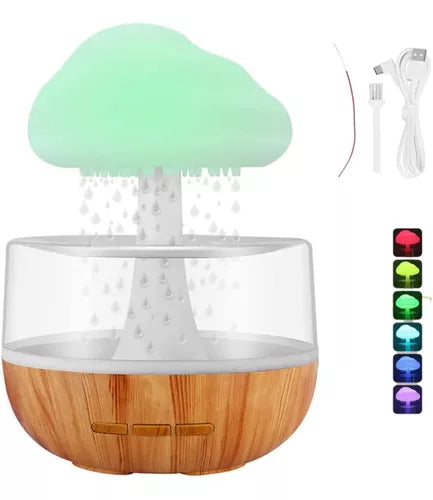 Humidificador Difusor Lluvia Cayendo De La Nube Aromaterapia