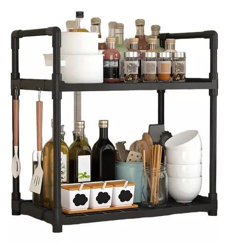 Estante Organizador De Cocina Y Baño Multifuncional 2 Niv
