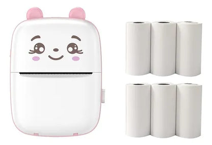 Mini Impresora Térmica Portátil Gatita Bluetooth + 1 Rollo