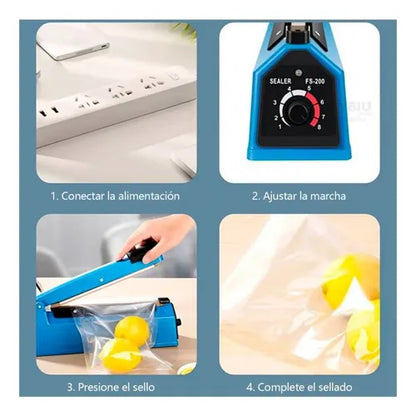 Selladora De Bolsas Sellado Térmico Impulse Sealer 400mm