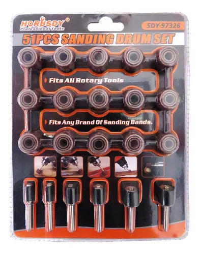 Set Lijas Para Dremel O Minitorno Con Adaptadores