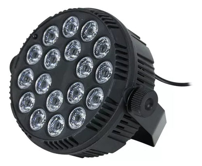 Luz de escenario LED luces led rgb Genérica 18 Led Mini Flat Par Light