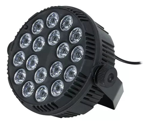 Luz de escenario LED luces led rgb Genérica 18 Led Mini Flat Par Light