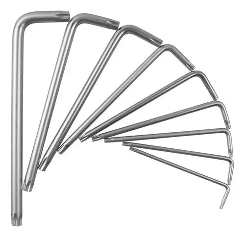 Juego De Llaves Allen Torx Estriada