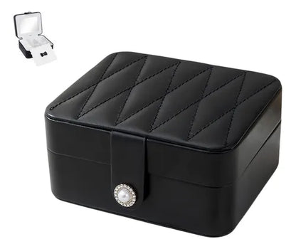 Mini Joyero Estuche Organizador Aretes Anillos Viaje