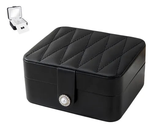 Mini Joyero Estuche Organizador Aretes Anillos Viaje