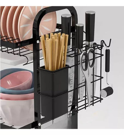Escurridor De Platos Seca Cubiertos Metal 3 Niveles Mesada