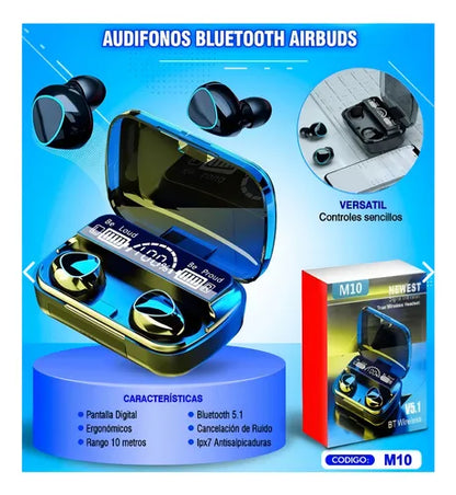 Auriculares inalámbricos OEM TWS M10 M10 negro