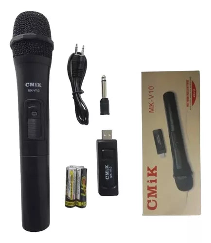 Micrófono Inalámbrico Inteligente Micrófono Karaoke Cmik Color Negro
