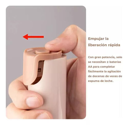Mini Batidor Agitador Espumador Eléctrico De Leche Portátil