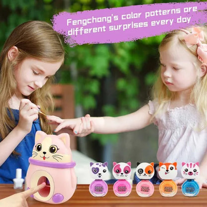 Set Para Uñas De Niñas Manicura Estampador 15 Pcs Esmaltes