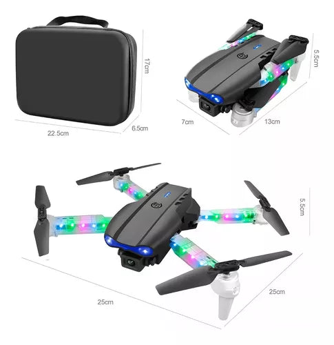 Drone Cámara 4k Plegable Transparente Rgb E88d Max