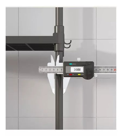 Estante Organizador De Baño Cocina Sala Multifuncional Color Negro