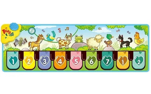Alfombrilla Piano Musical Para Niños Animales Juego Musical