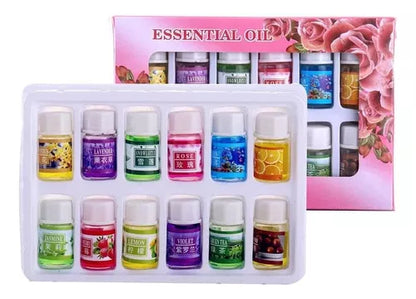 Pack 12 Esencias De Aceites Aromáticos Aroma Humidificadores