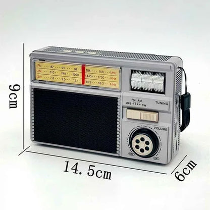 Radio Retro Solar Usb Bluetooth Portátil Vintage Mk-391s