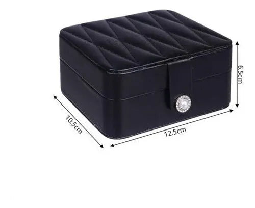 Mini Joyero Estuche Organizador Aretes Anillos Viaje