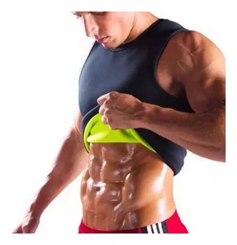 Faja Efecto Sauna Polera Cinturilla Reductora Para Hombre
