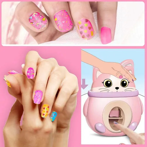 Set Para Uñas De Niñas Manicura Estampador 15 Pcs Esmaltes
