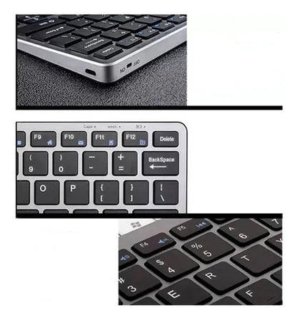 Teclado Inalámbrico Bluetooth Recargable Weibo Wb-8055