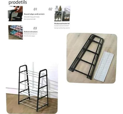 Zapatero Rack 4 Niveles Organizador Estante Multifuncional