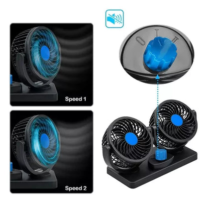 Ventilador Doble De Auto Camioneta 24v 2 Velocidades