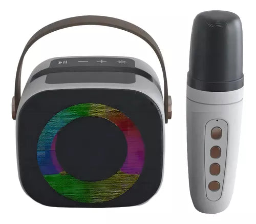 Mini Altavoz Karaoke Bd108 Bluetooth Luces Led V5.3