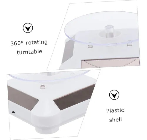 Exhibidor Mostrador De Joyas Giratorio 360° Panel Solar