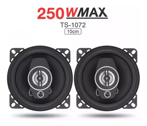 Parlante 4 Pulgadas 10 Cm Ts-1072 Coaxial 250wmax 2 Vias/r&c Color Negro