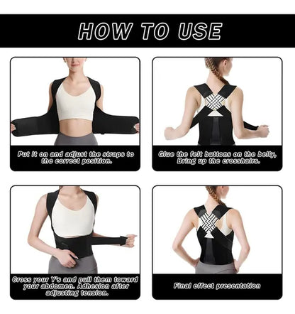Corrector Postura Espalda Faja Para Hombre Y Mujer Ajustable