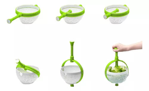 Colador Escurridor Giratorio Spinner Escurridor Cesta Frutas