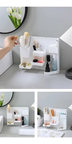 Organizador Plegable Portalápiz Papelería Estuche Maquillaje