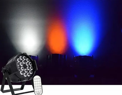 Foco Par De Aluminio Led 18 Luces 10w Alto Brillo Uv 4 En 1