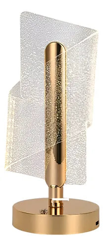 Lámpara De Mesa Decorativa Lujosa Usb Acrílico En Espiral