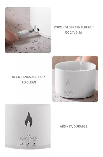Humidificador Difusor De Aromas Volcán Erupción Ultrasónico