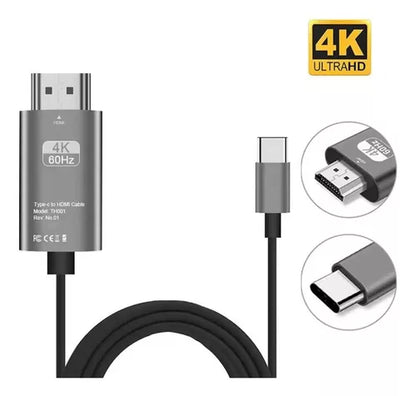 Cable Usb Tipo C A Hdmi Adaptador 4k*2k Ultra Hd 30hz
