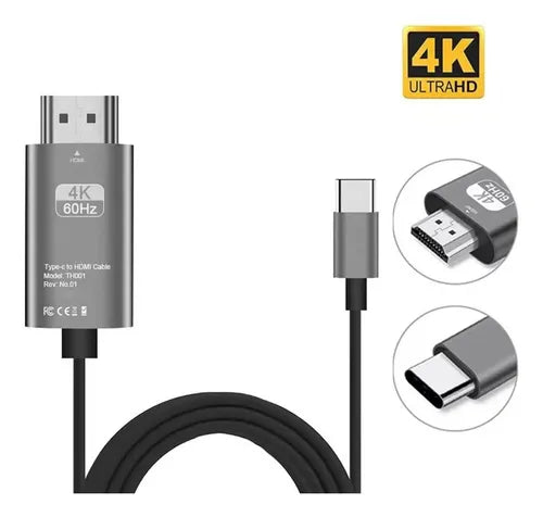 Cable Usb Tipo C A Hdmi Adaptador 4k*2k Ultra Hd 30hz