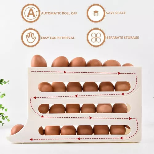 Dispensador De Huevos Para Nevera Organizador De Huevos