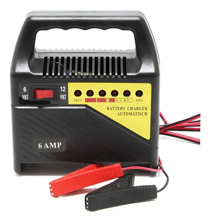 Cargador De Batería 6v/12v 6 Amperios Para Autos Motos